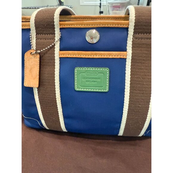 Vintage early 2000's Mini Coach Hampton Weekend Tote, w/ dust bag - Picture 4 of 13